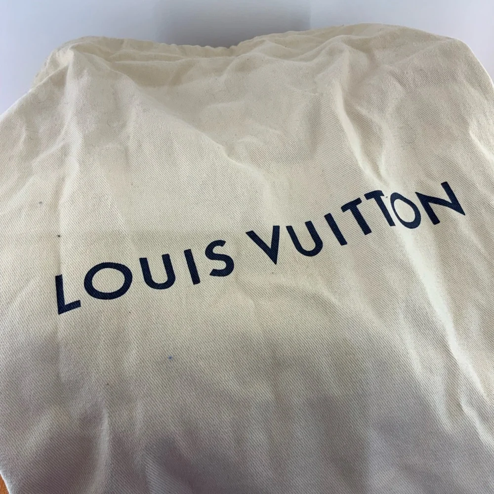 Pre Owned Louis Vuitton Sz 38 Black & Blue Monogram Padded Slide Sandals w/ Box. - Picture 10 of 10
